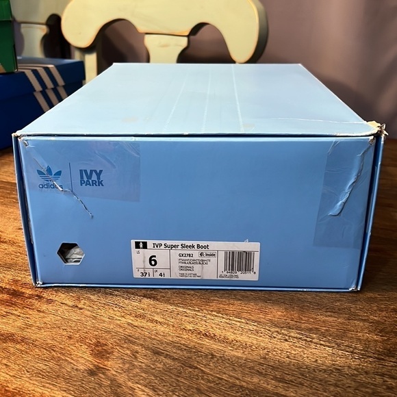 Adidas Womens Ivy Park Super Sleek GX2782 White Lace Up Ankle Combat Boot S 6 - Picture 9 of 12